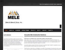 Tablet Screenshot of meleinc.com